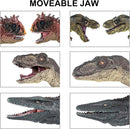 6 Pack Big Dinosaur Toys Set,Realistic-Looking Dino T-Rex Carnotaurus,Blue Velociraptor, Mosasaurus Toy for Boys Girls Children Kids Toddler 3-12 Years Old,Brithsay
