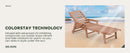 Aokia Plastic Lounge Chairs for Outside Set of 2 with Wheels & Cup Holder, Oversize HDPE 6-Position Chaise Lounge Outdoor Lounger for Patio & Pool.