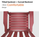 Patio Oversized Rocking Chair Outdoor, Weather Resistant, Low Maintenance, High Back Front Porch Rocker Chairs 385lbs Support