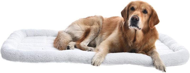 Amazon Basics Faux Sherpa Padded Bolster Dog & Pet Bed - 2 Sizes