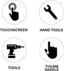 Utility Mechanic Working Gloves Impact Protection, Craftsman Heavy Duty Synthetic Faux Leather Gloves, Covert Tactical Work Gloves With Non-Slip Terry Fabric, Secure Fit, Flexible Grip, For Multi-Purpose Use, Construction, Gardening, Automotive