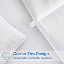 Twin Size Down Alternative Comforter, Quilted Duvet Insert for All Seasons, Soft Lightweight with Corner Tabs, Summer Winter Warm Bedding, White.