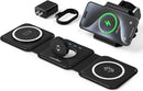 3 in 1 Charging Station for Multple Devices,Foldable 3 in 1 Wireless Charger for Travel,Nano Wireless Charging Station for iPhone16 15 14 13 12 Pro Max/Watch 10 9 8 7 6 5 4 3 Ultra/AirPod Pro