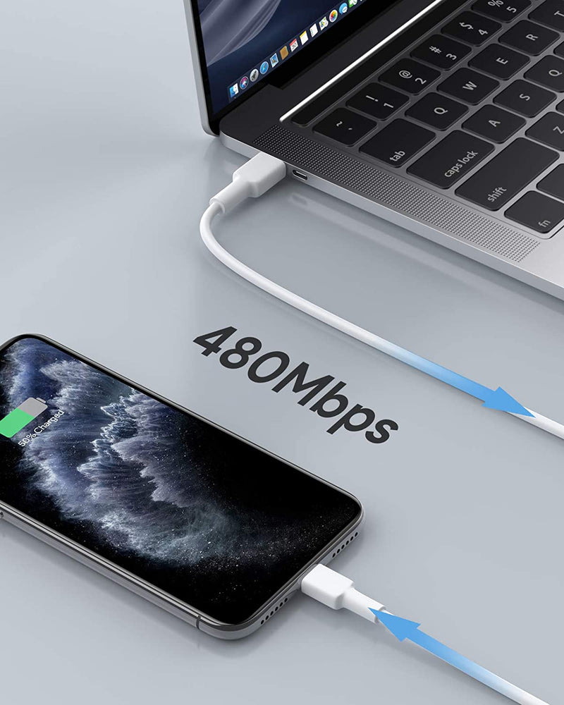 40W Quick Charger with Foldable Plug + Free 4-Ft USB-C to Lightning Cable