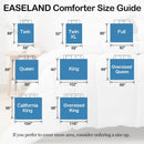 Twin Size Down Alternative Comforter, Quilted Duvet Insert for All Seasons, Soft Lightweight with Corner Tabs, Summer Winter Warm Bedding, White.