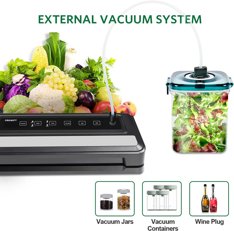 Vacuum Sealer Machine, Fully Automatic Food Vacuum Sealer Machine, 8-in-1 Presets Starter Kit