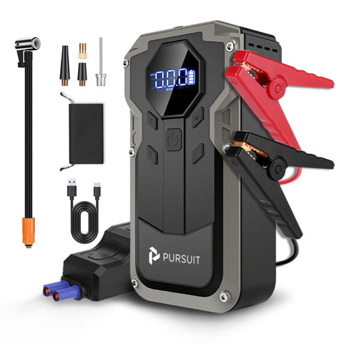 Jump Starter with Air Compressor, 2000A Portable Car Battery Booster (6.0 Gas/2L Diesel) with 150PSI Auto-Shutoff Tire Inflator, 12V Supersafe Lithium Jump Box Car Battery Jumper Starter,Idea  Halloween Thanksgiving Day Gifts
