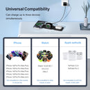 3 in 1 Charging Station for Multple Devices,Foldable 3 in 1 Wireless Charger for Travel,Nano Wireless Charging Station for iPhone16 15 14 13 12 Pro Max/Watch 10 9 8 7 6 5 4 3 Ultra/AirPod Pro