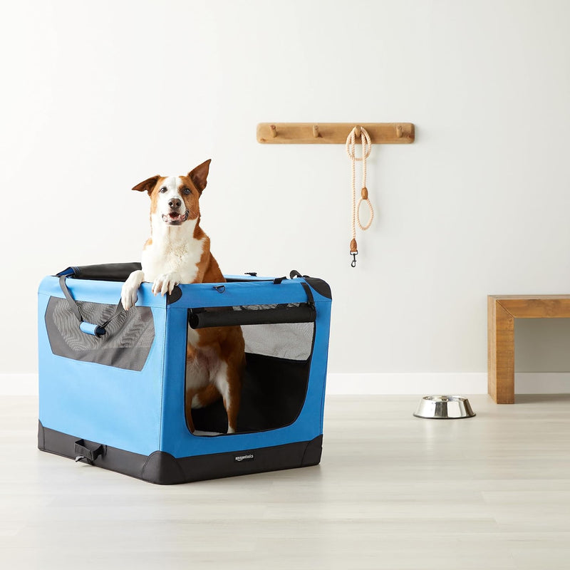 Amazon Basics Folding Portable Soft Pet Dog Crate Carrier Kennel