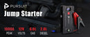 Pursuit UltraSafe Smart Jump Starter & Power Bank with Emergency Light & Compass for 6.0L Gasoline or 3.0L Diesel Cars and Trucks