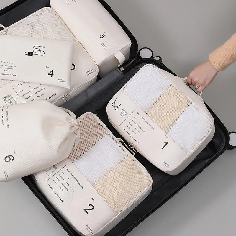 6-Piece Travel Packing Cube Organizers Set for Suitcases and Luggage