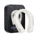 85%NEW TORRAS COOLIFY 2S Neck Air Conditioner, Portable Personal Cooler and Heater Strong Wind, 3-Speed, App Control Neck Fan Rechargeable, Storm White
