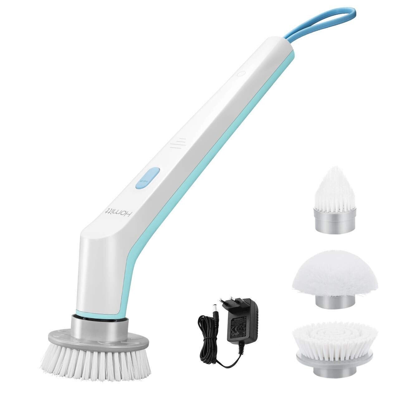 Electric Spin Scrubber, Handheld Power Scrubber with 5 Replaceable Brush  Heads, Lightweight & Portable Shower Brush for Cleaning Tub, Kitchen,  Cordless Bathroom Scrubber with Powerful Motor 