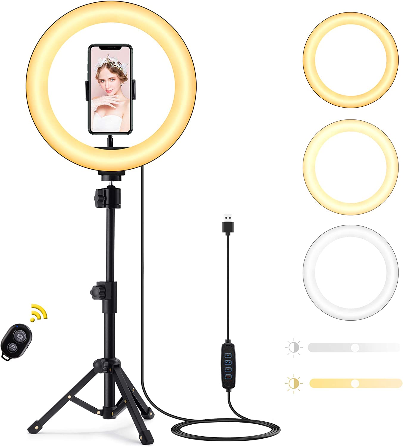 Visico 10 Inch Ring Light With Stand - Gadget Central