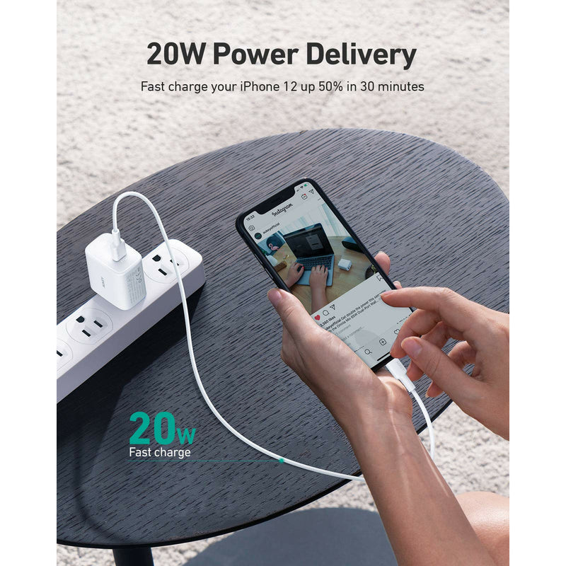 PA-F1S Swift 20W USB C Charger Power Delivery 3.0, 2 Pack