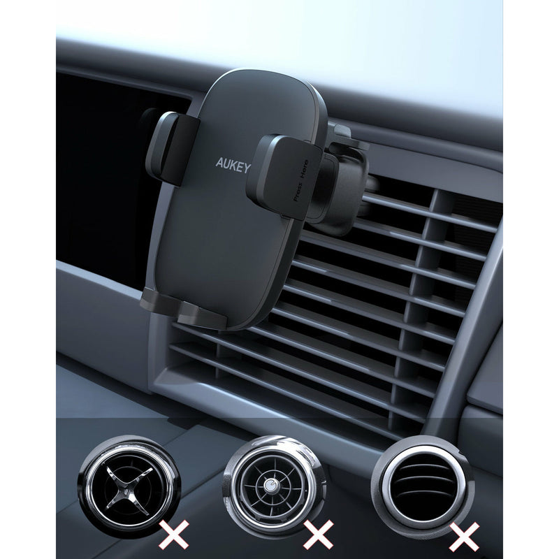 Car Phone Mount Upgraded Vent Clip for Air Vent HD C58 - Rack To Door