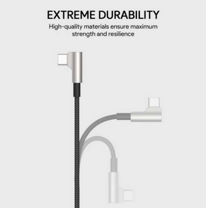 90 degree USB to C Cable 3.3 ft/1m CB-CMD32