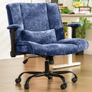Criss Cross Chair with Wheels & Flip Arms, Wide Cross Legged Office Chair with Adjustable Tilt Criss-Cross Desk Chair with Lumbar Support for Home Office, Bedroom, Apartment Gray