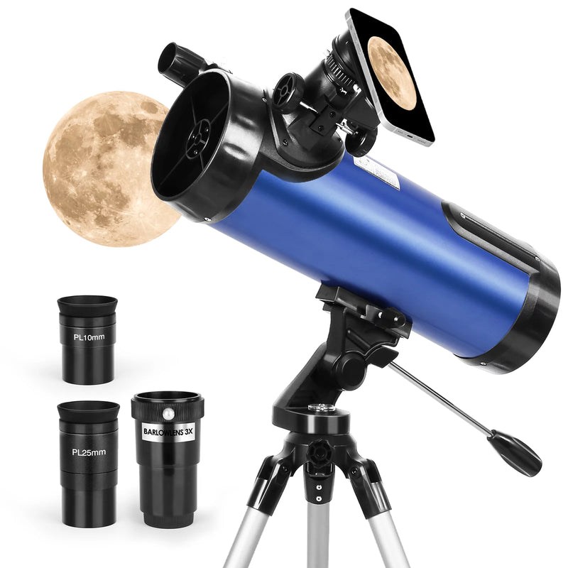 Easy-to-Use Refractor Telescope with Phone Adapter & Eyepieces