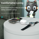 2025 Travel Magnetic Wireless Mag-Safe 3 in 1 Charging Station for Apple Multiple Devices - Fast Charger iPhone 16 15 14 13 12 Pro Max Plus, Charging Pad for Apple Watch Air Pods,with storage box