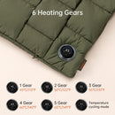 JISULIFE Hand Warmers Rechargeable, Foldable Hand Warmer Pouch with Power Bank, 6 Heating Levels, Heated Hand Muff, Fast Heating Pad Waterless, Gifts for Women, Suitable for Football, Camping, Hiking