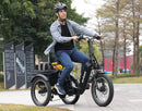 ActBest Triker Plus Folding 3-Wheel Electric Bike with 1200W Motor, 48V 15.6Ah Battery, Rear Rack, Shimano 7-Speed Shifter, Front Suspension, Hydraulic Brakes, and Headlight