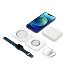 2-in-1 Foldable Magnetic Charger for Apple Watch, iPhone 15/14/13/12 Series & AirPods - Versatile Charger for Everyday Use Wearable Folding car