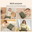 JISULIFE Hand Warmers Rechargeable, Foldable Hand Warmer Pouch with Power Bank, 6 Heating Levels, Heated Hand Muff, Fast Heating Pad Waterless, Gifts for Women, Suitable for Football, Camping, Hiking