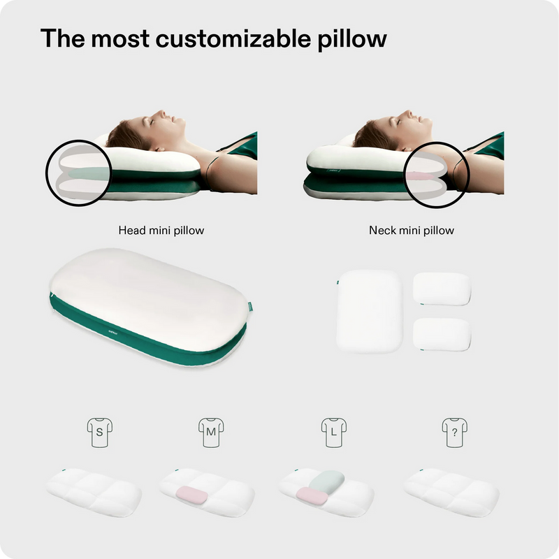 LAYR Customizable Pillow, Perfect for All Sleep Positions