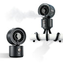 Portable Misting Fan, Flexible Tripod Personal Cooling Fan, Fine Mist Cools Air up to 15°F, 100 Speed Levels, Rechargeable Fan for Strollers, Golf Carts & Desktop Use