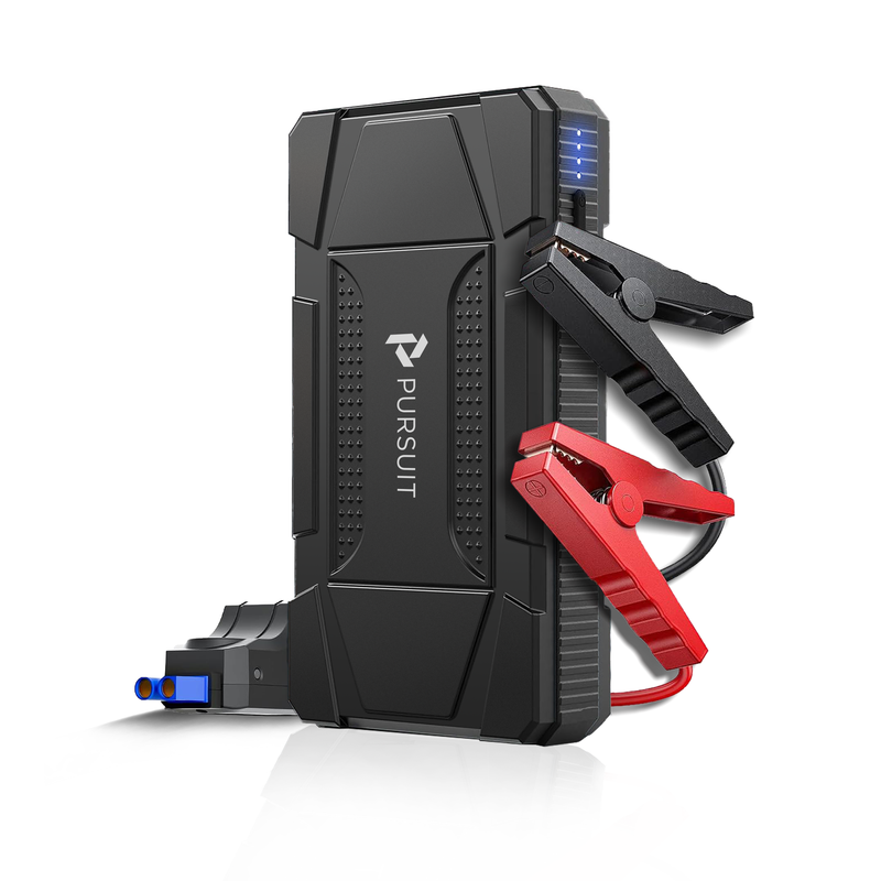 Portable UltraSafe Smart Jump Starter & Power Bank with Emergency Multimode Flash light for Cars with 4.0L Gasoline and 2.0L Diesel Engines