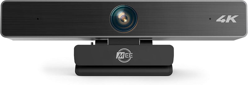 MEE audio C11Z 4K Ultra HD Webcam with ANC Microphones, 4X Digital Zoom, Low Light Correction, Wide Angle Lens and Privacy Cover for Zoom Video Conferencing on Computer PC Mac Laptop Desktop