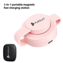 2025 Travel Magnetic Wireless Mag-Safe 3 in 1 Charging Station for Apple Multiple Devices - Fast Charger iPhone 16 15 14 13 12 Pro Max Plus, Charging Pad for Apple Watch Air Pods,with storage box