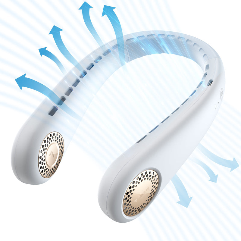 Torras bladeless neck fan Air Conditioner L3, 360° Airflow,3s Cool Down,Idea Gifts for Women & Men