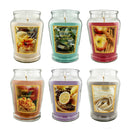 12oz Scented Candle in Glass Jar, 70+ Hours Long Lasting Burn, Eco-Friendly Candle with Eucalyptus, Mango, Apple, Vanilla Cream, Lavender Lemon & Linen Scents,Idea Gifts.