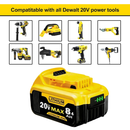 20V 8.4Ah True Capacity Replacement Battery for Dewalt 20V Compatible with Dewalt DCB200 DCD DCF DCG Series Cordless Power Tools