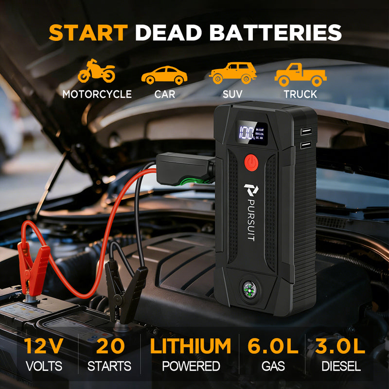 battery booster box GOOLOO Car Jump Starter, 1500A 12-Volt Supersafe Lithium Battery Boost –  Zoom Zoom Parts main image 1