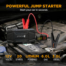 Pursuit UltraSafe 12V Jump Starter & Power Bank with Emergency Flashlight