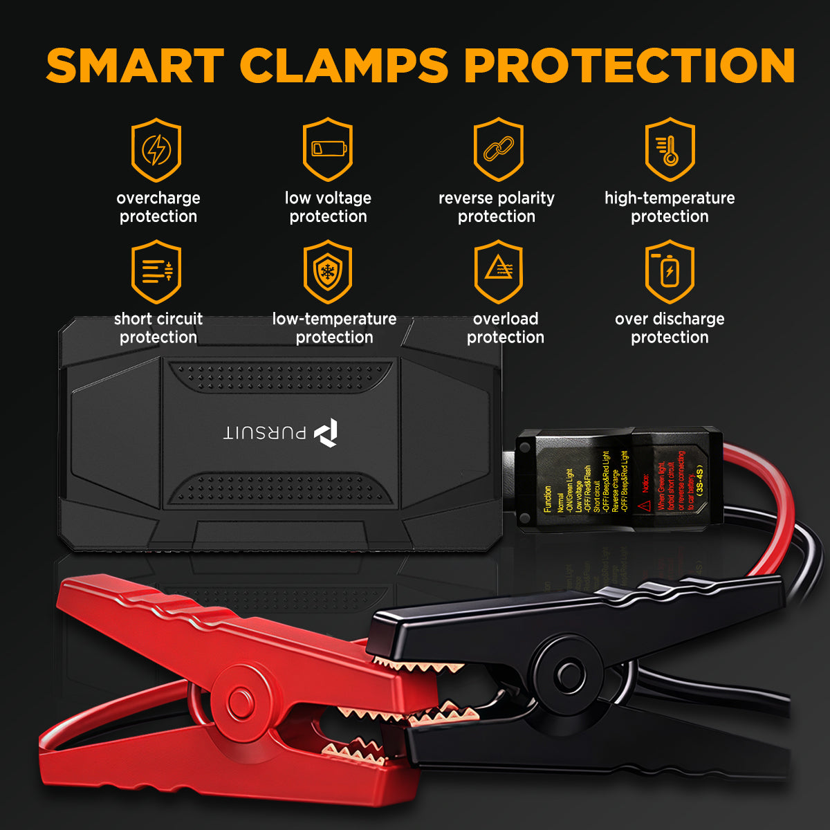 TRAVERSE 800A Peak 12V Car Jump Starter | Racktodoor display picture 1