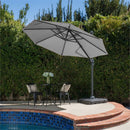 Noble House Durango 9.6' Outdoor Canopy Sunshade Umbrella