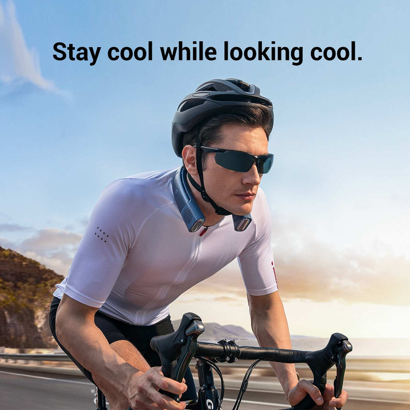 COOLIFY 2 Neck Air Conditioner, Portable Personal Cooler, Ultra Light Rechargeable USB Fan for Travel