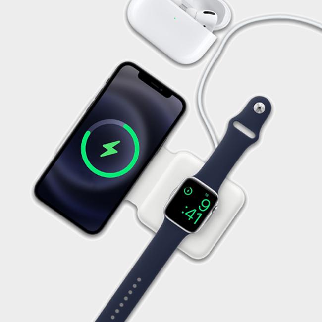 2-in-1 Foldable Magnetic Charger for Apple Watch, iPhone 15/14/13/12 Series & AirPods - Versatile Charger for Everyday Use Wearable Folding car