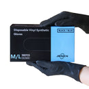 100pcs Heavy-Duty Black Nitrile Disposable Gloves | Latex-Free, Powder-Free, Durable & Stab-Resistant with Textured Fingertips for Grip - Multi-Purpose for Car Repair, Painting, Kitchen, Bathroom Cleaning