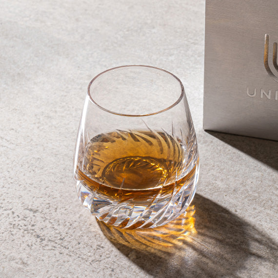 UniWhis Handmade Premium Whisky Glass Set, Handcrafted Whisky Glass with Wide Mouth, Thick Base, and Aroma-Enhancing Design