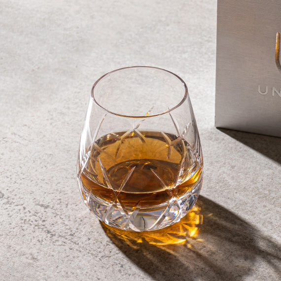 UniWhis Handmade Premium Whisky Glass Set, Handcrafted Whisky Glass with Wide Mouth, Thick Base, and Aroma-Enhancing Design