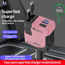 Retractable Car Charger 3-in-1 Super Fast Charging Cable for iPhone & Android Devices