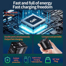 2025-1 PURSUIT GaN Multi-wire charging with Retractable USB-C & Lightning Folding Plug ,Charging Brick for iPhone and Android.