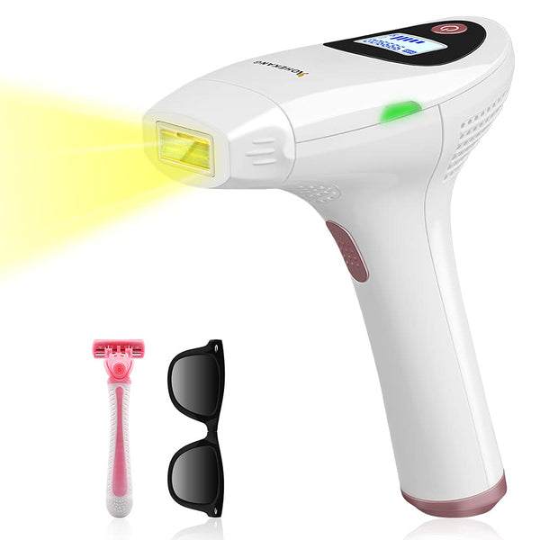 IPL Hair Removal Device, Laser Hair Removal, Facial Hair Removal for Women with 999900 Flashes