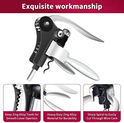 9-Piece Wine Opener Set with Corkscrew, Foil Cutter, Thermometer, Stoppers & More