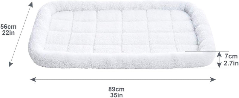 Dog Beds for Meidum Large Dogs, Washable Dog Bed with Supportive Foam, Pet Sofa with Nonskid Bottom,35.04"L x 22.05"W x 2.76"H